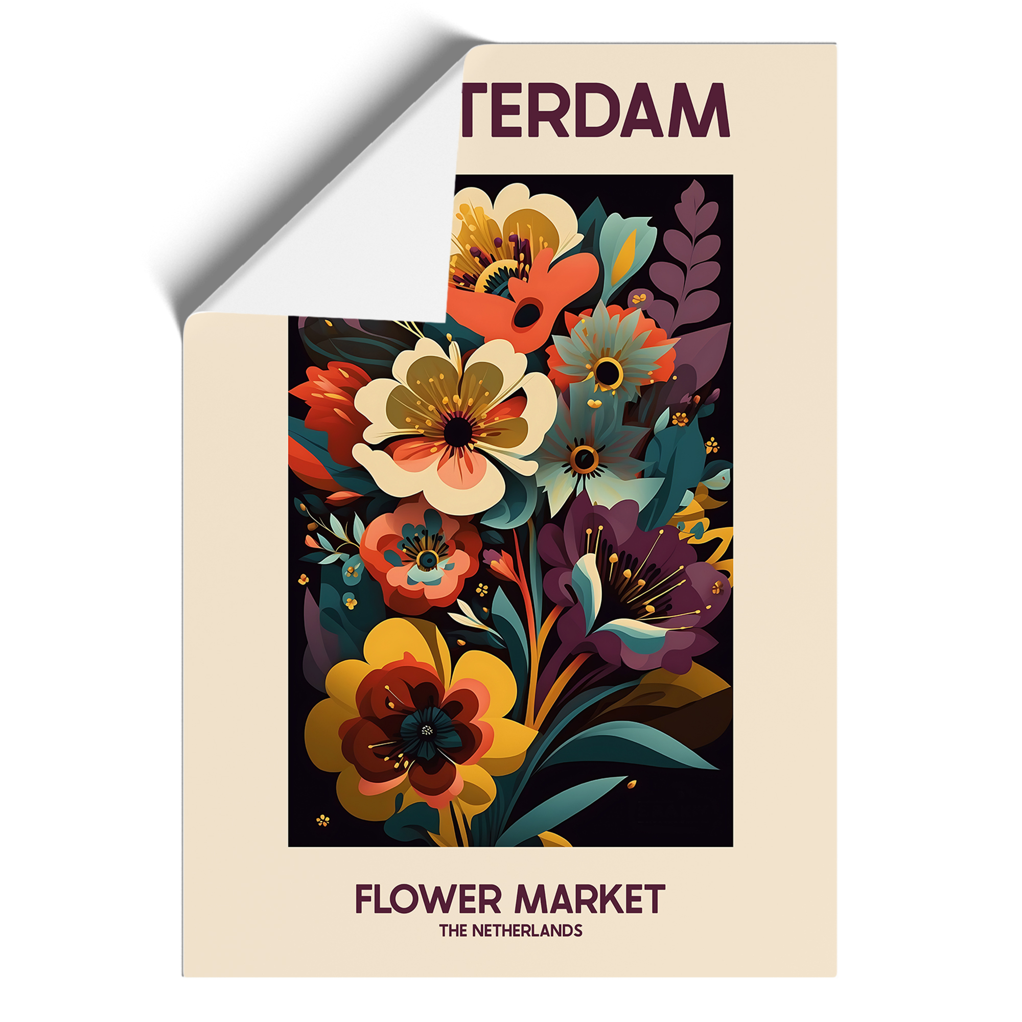 Amsterdam Blumenmarkt 15 Ausstellung gerahmte Leinwand Wandbild Kunstdruck Bild - Bild 8 von 8