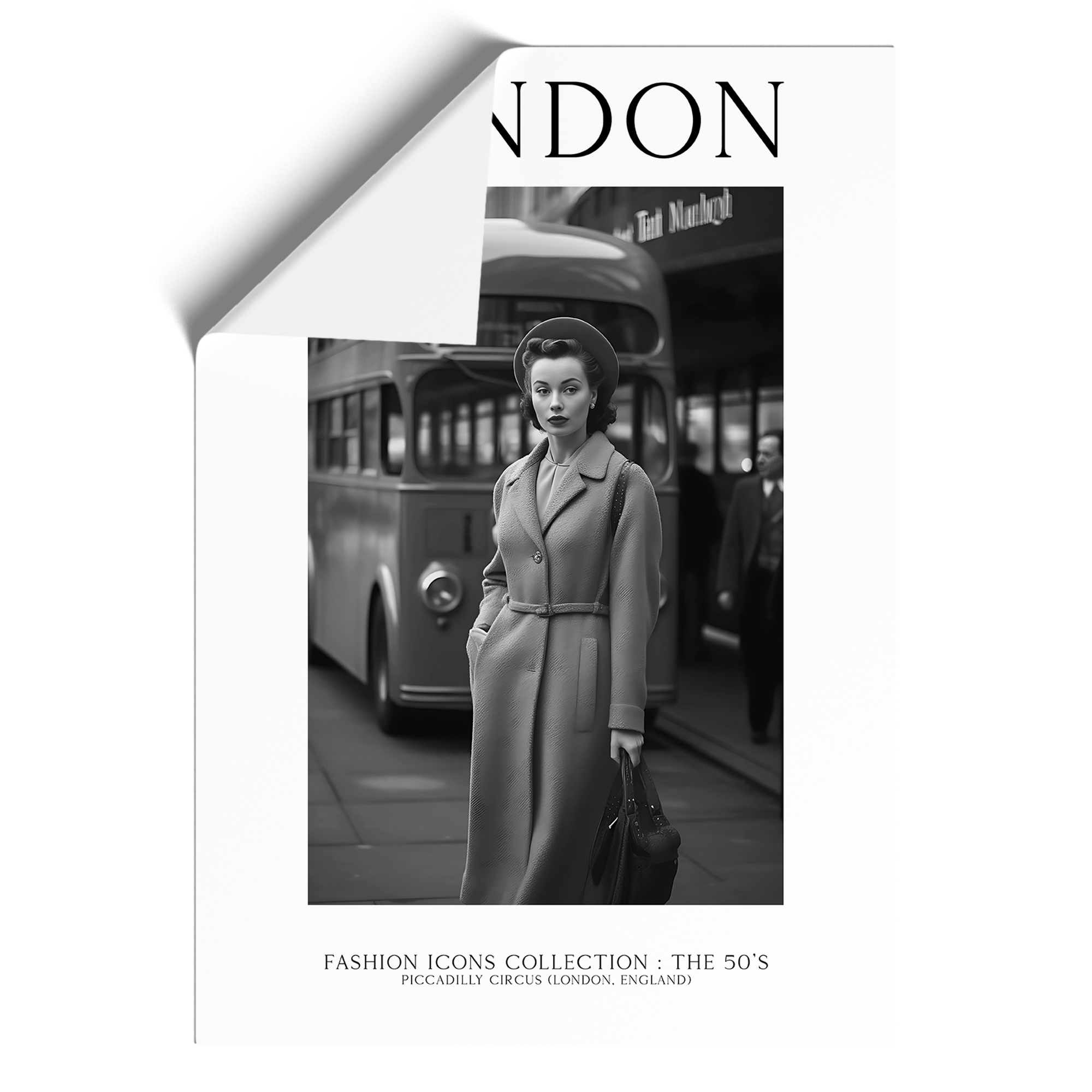 Fashion Icons Woman London England Wandbild Kunstdruck gerahmt Reisebild Poster - Bild 8 von 8