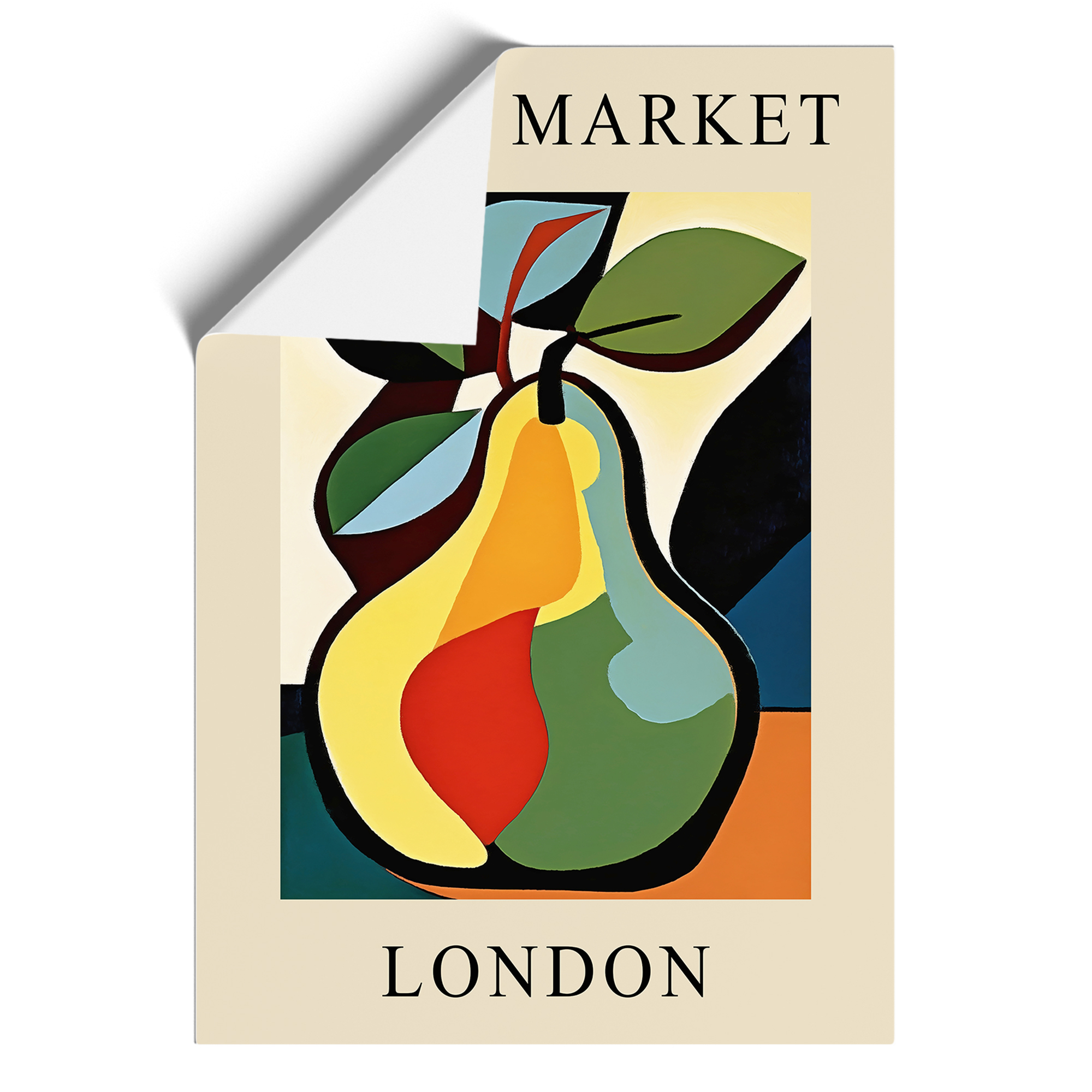 Pear London Fruit Market Exhibition Wall Art Print Framed Canvas Picture Poster - Imagen 8 de 8