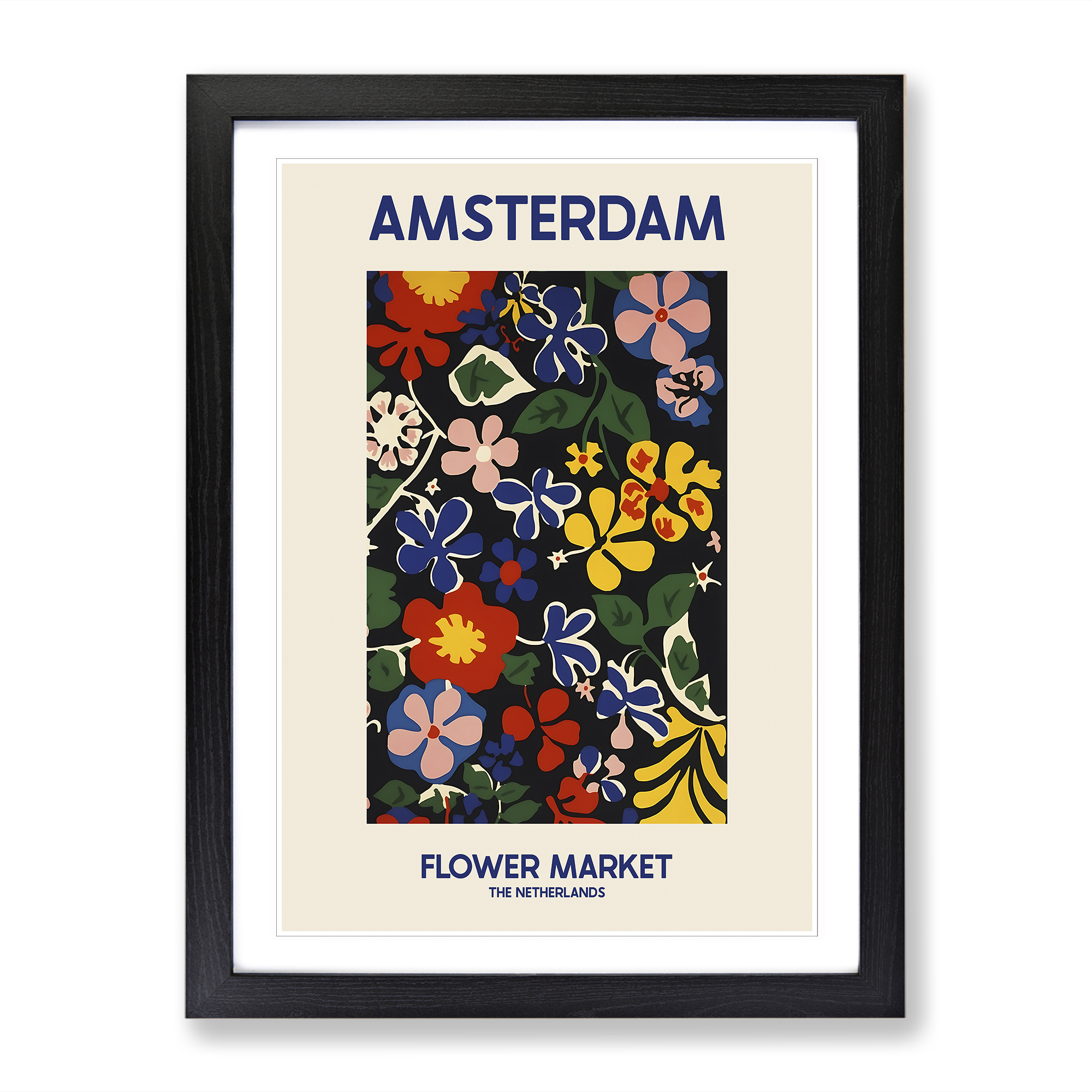 Amsterdam Blumenmarkt Ausstellung 9 Wandbilder Kunstdruck gerahmt Leinwand Bild Poster - Bild 5 von 8