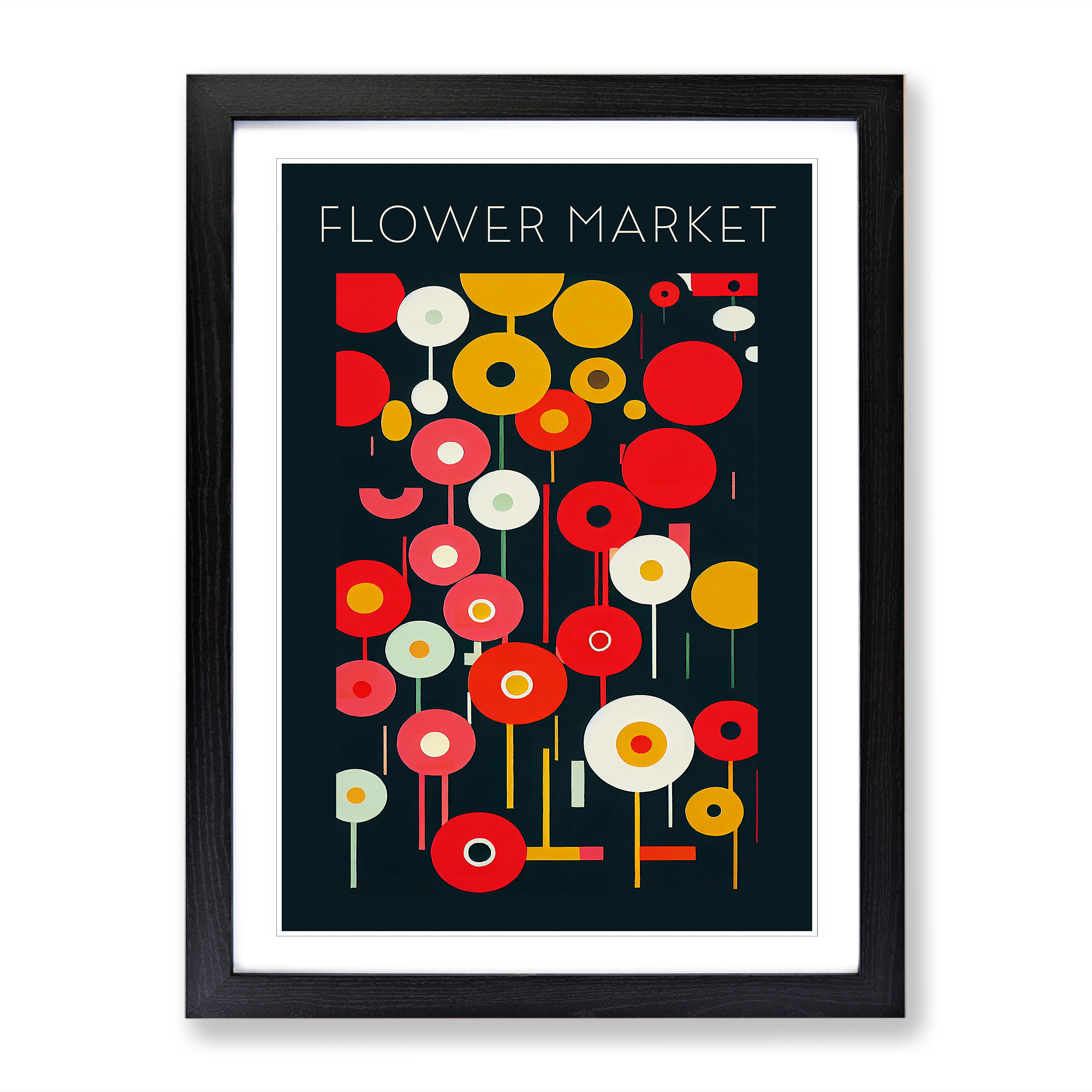 Blumenmarkt Pop Ausstellung gerahmt Wandkunst Poster Druck Bild groß - Bild 5 von 8