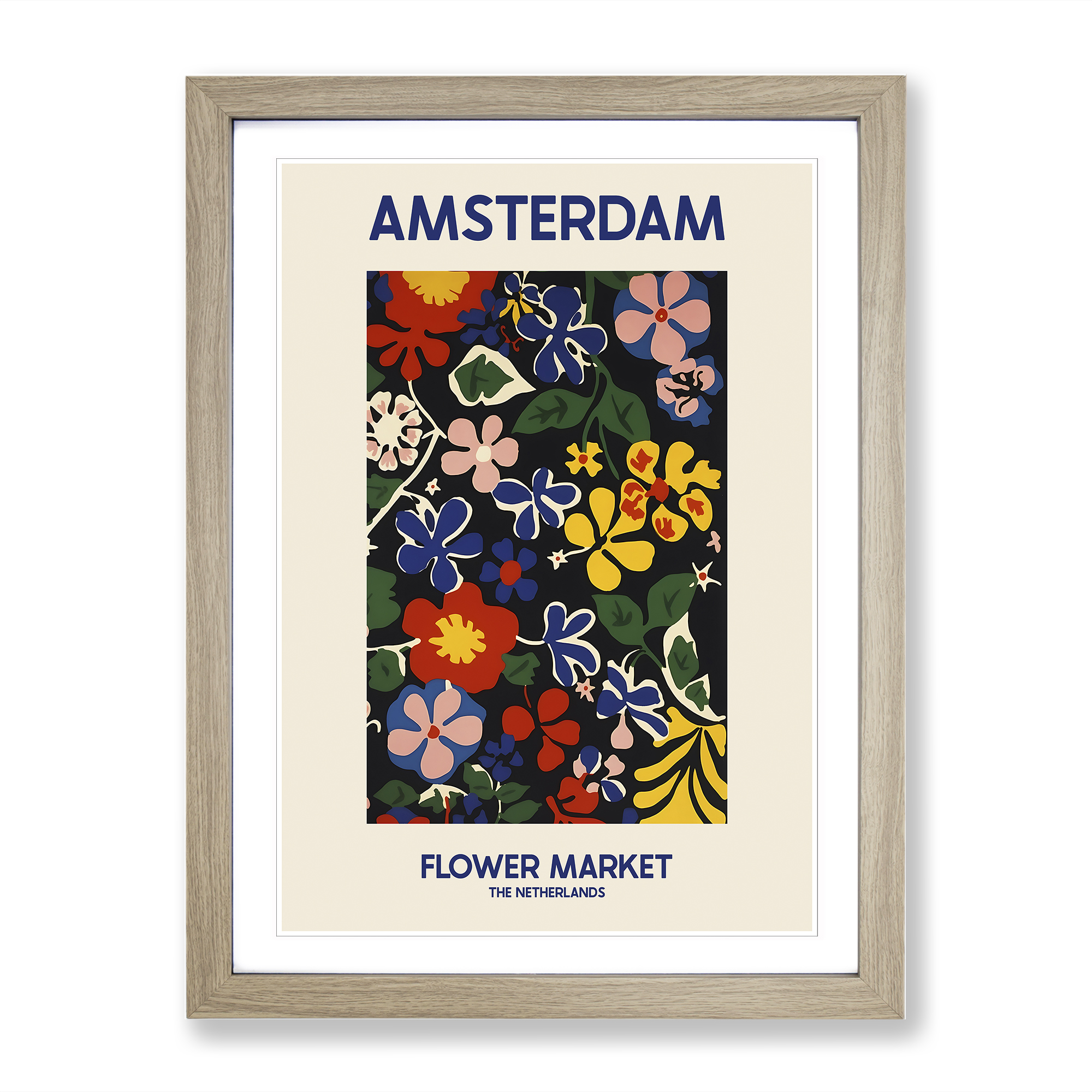 Amsterdam Blumenmarkt Ausstellung 9 Wandbilder Kunstdruck gerahmt Leinwand Bild Poster - Bild 6 von 8
