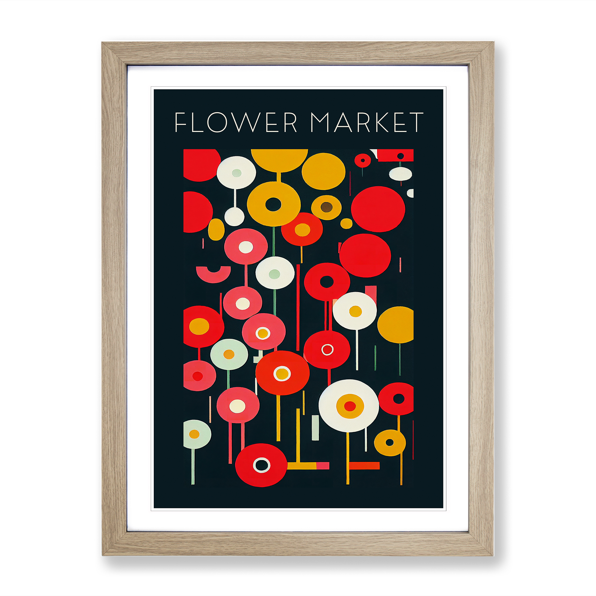 Blumenmarkt Pop Ausstellung gerahmt Wandkunst Poster Druck Bild groß - Bild 6 von 8