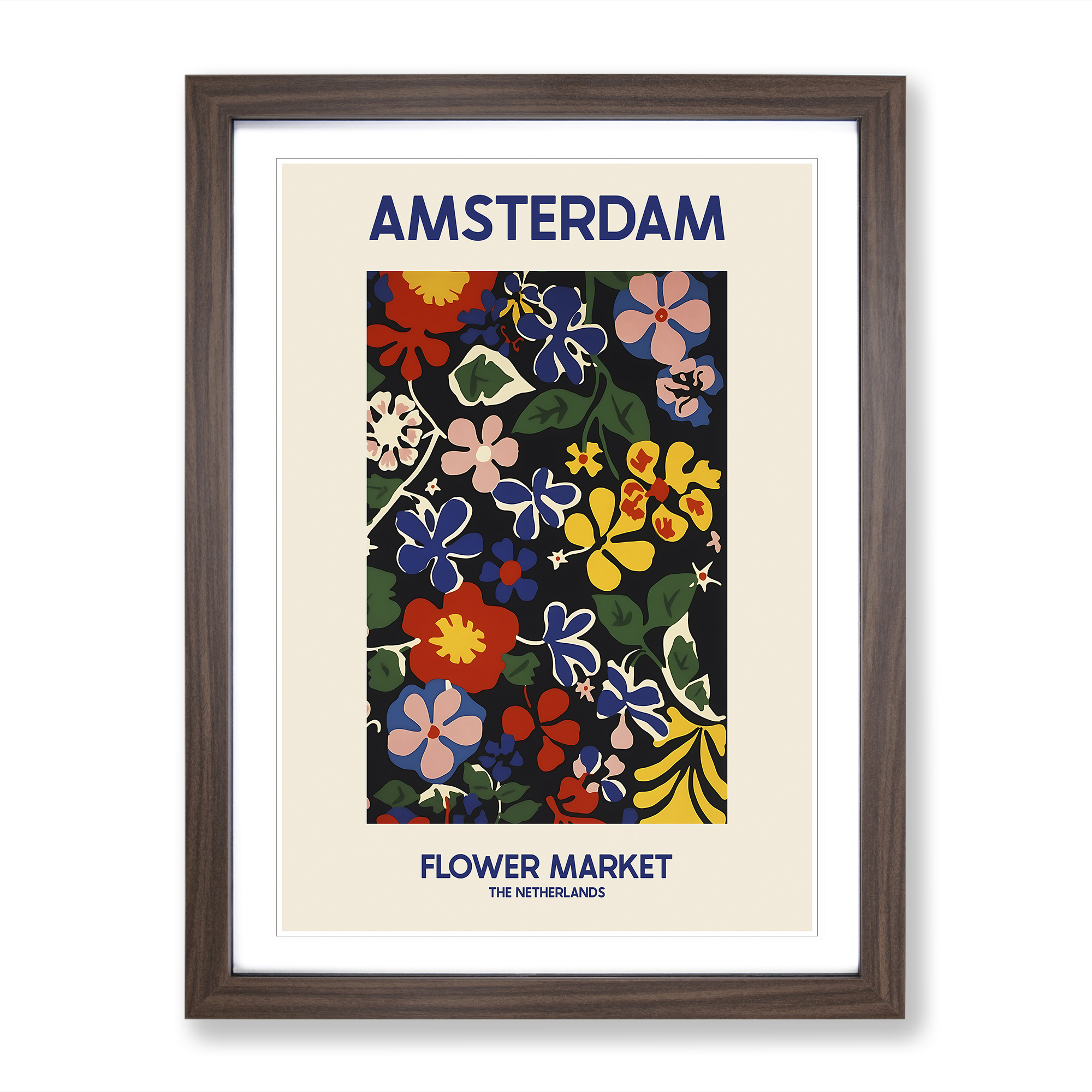 Amsterdam Blumenmarkt Ausstellung 9 Wandbilder Kunstdruck gerahmt Leinwand Bild Poster - Bild 7 von 8