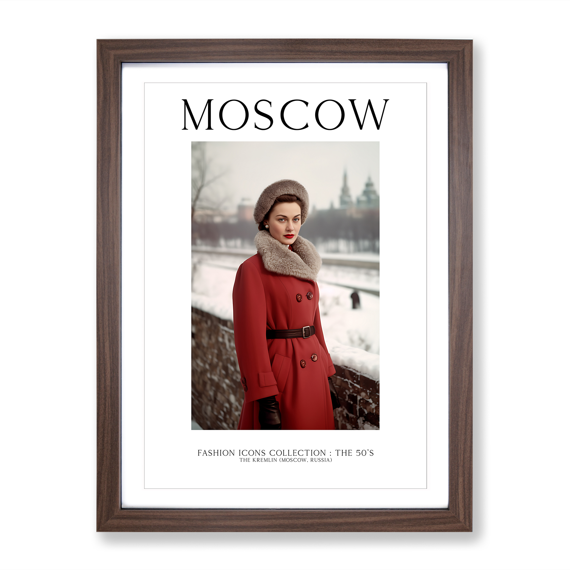 Fashion Icons Woman Colour Moscow Russia Exhibition Framed Canvas Wall Art Print - Picture 7 of 8