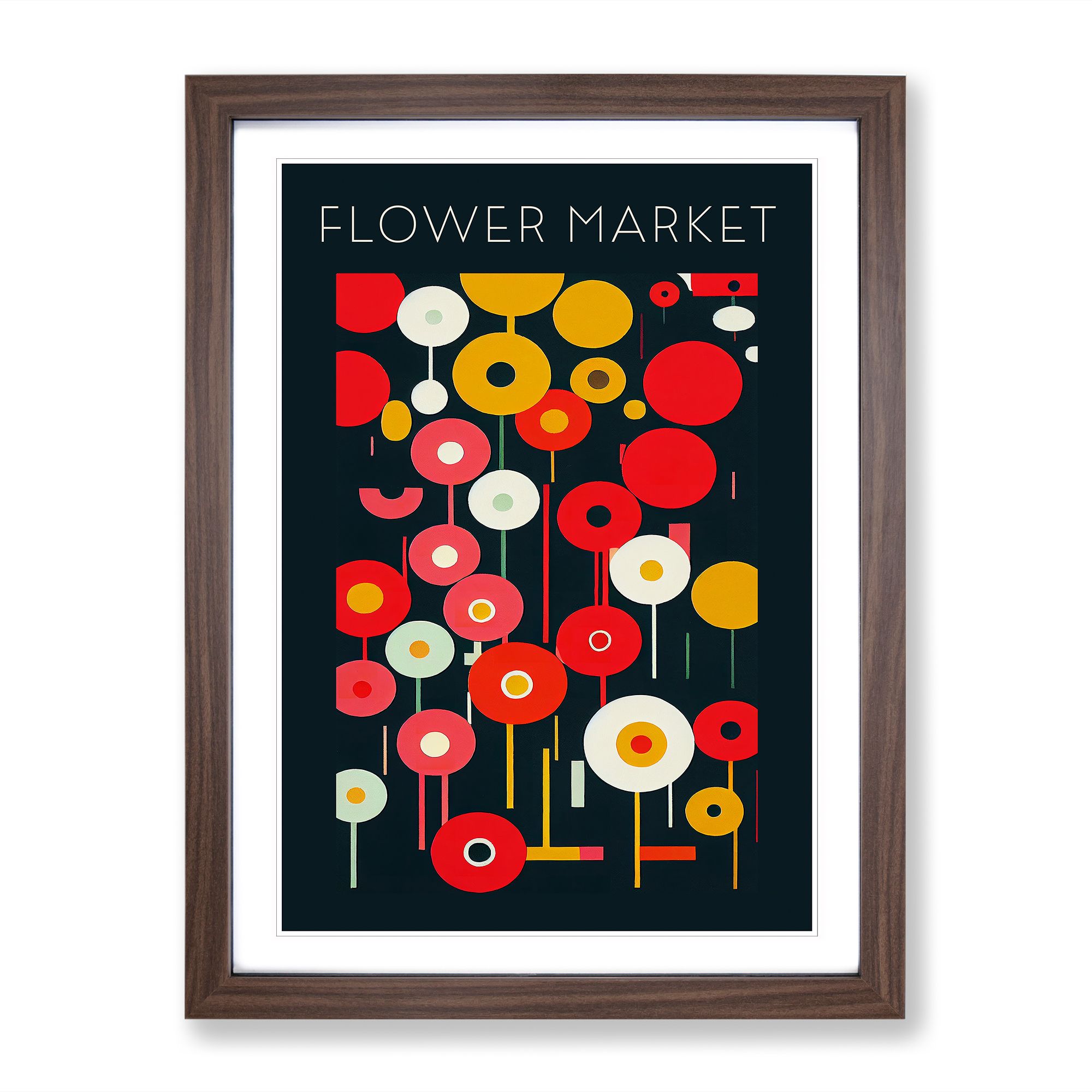 Blumenmarkt Pop Ausstellung gerahmt Wandkunst Poster Druck Bild groß - Bild 7 von 8