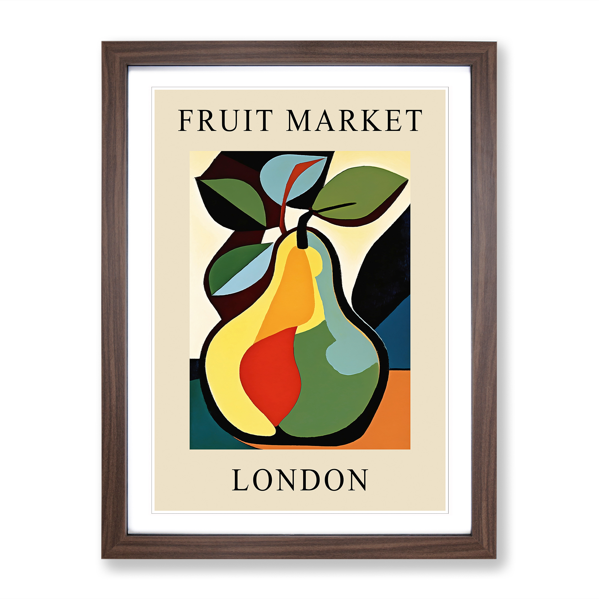 Pear London Fruit Market Exhibition Wall Art Print Framed Canvas Picture Poster - Imagen 7 de 8