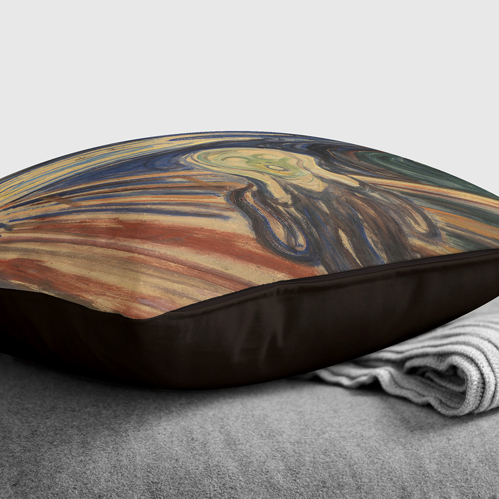 Plump Kissen Edvard Munch The Scream Dekokissenhülle Bezug gefüllt - Bild 11 von 13