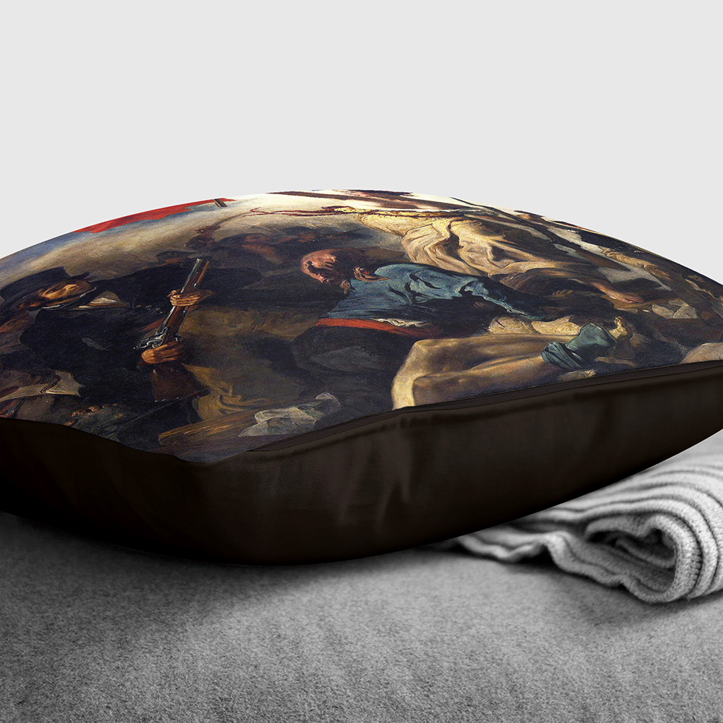 Plump Cushion Eugene Delacroix French Liberty Scatter Throw Pillow Cover Filled - Picture 11 of 13