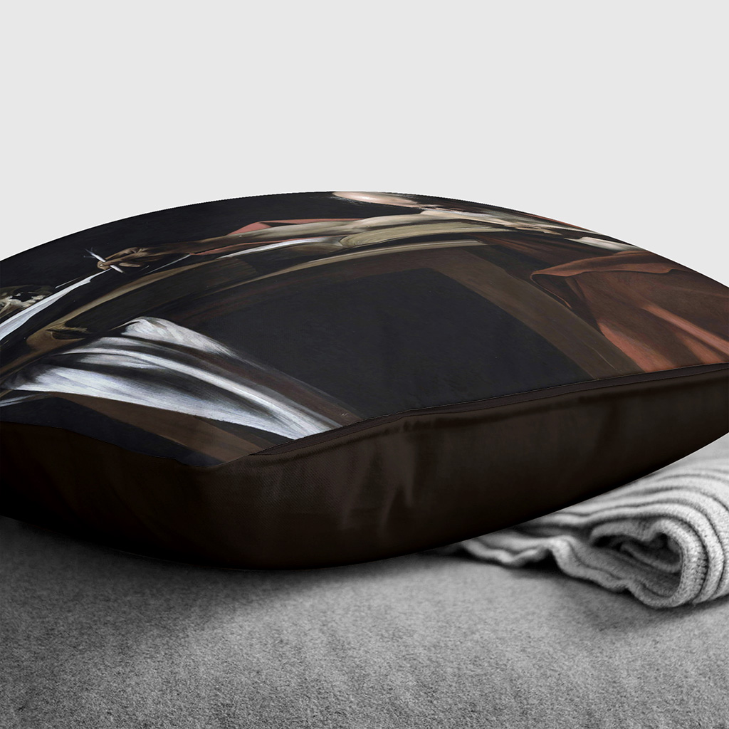 Plump Cushion Michelangelo Caravaggio Saint Gerome Writing Scatter Throw Pillow - Picture 11 of 13
