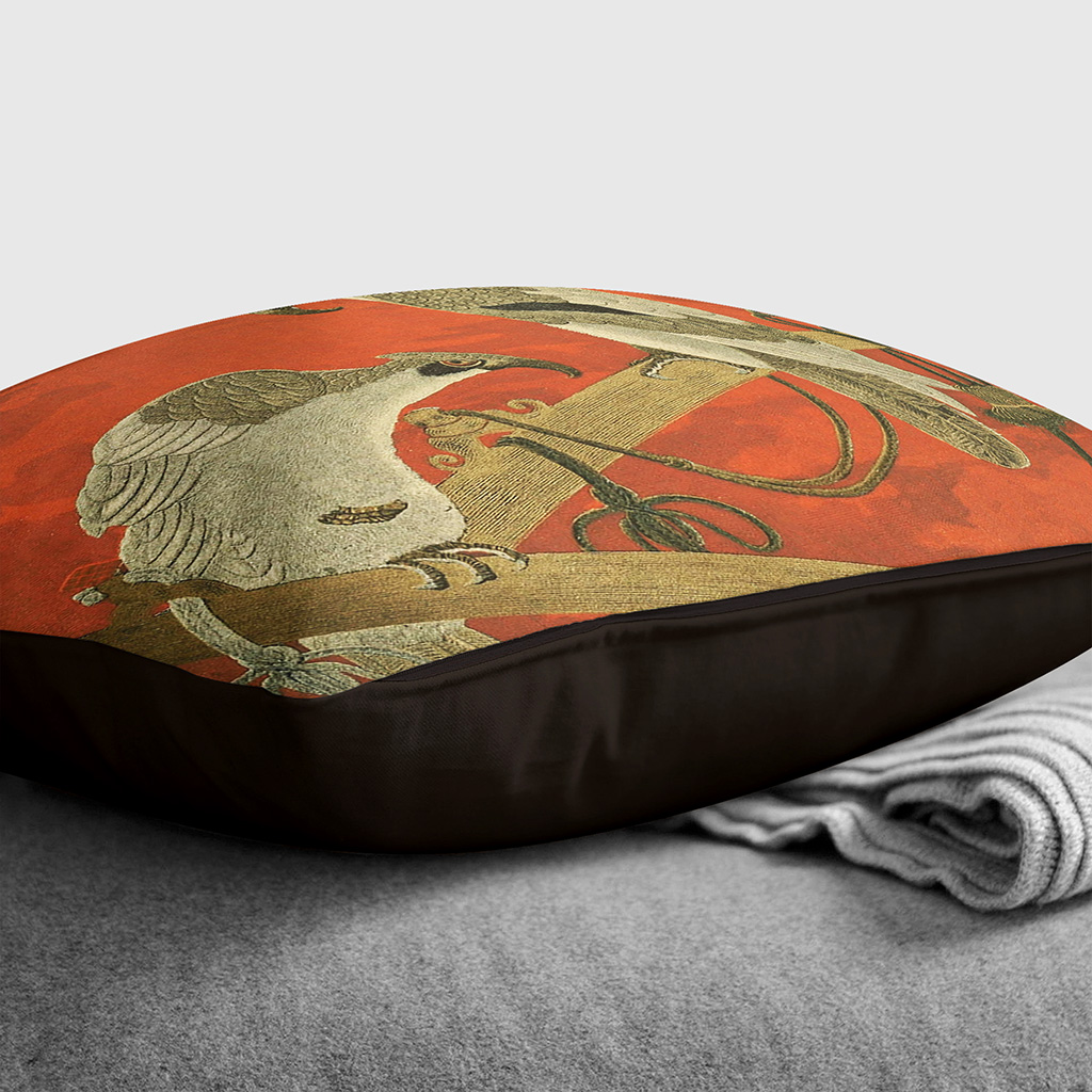 Plump Cushion Fukusa Birds Japanese Oriental Scatter Throw Pillow Cover Filled - Picture 11 of 13
