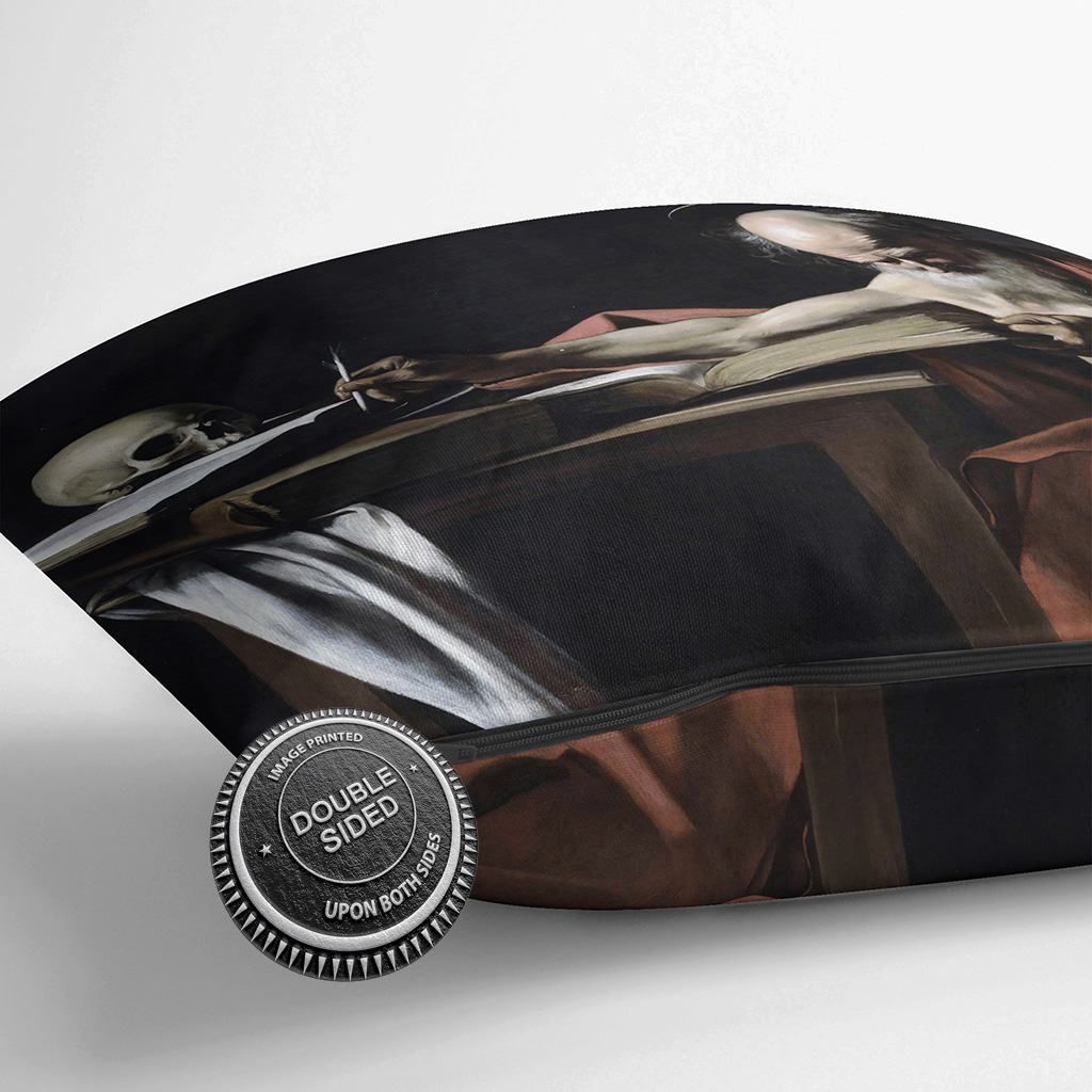 Plump Cushion Michelangelo Caravaggio Saint Gerome Writing Scatter Throw Pillow - Picture 13 of 13