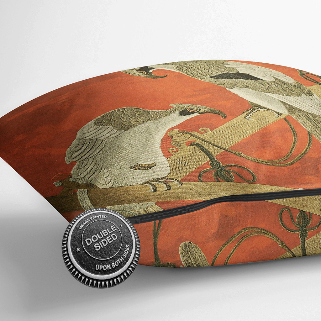 Plump Cushion Fukusa Birds Japanese Oriental Scatter Throw Pillow Cover Filled - Picture 13 of 13