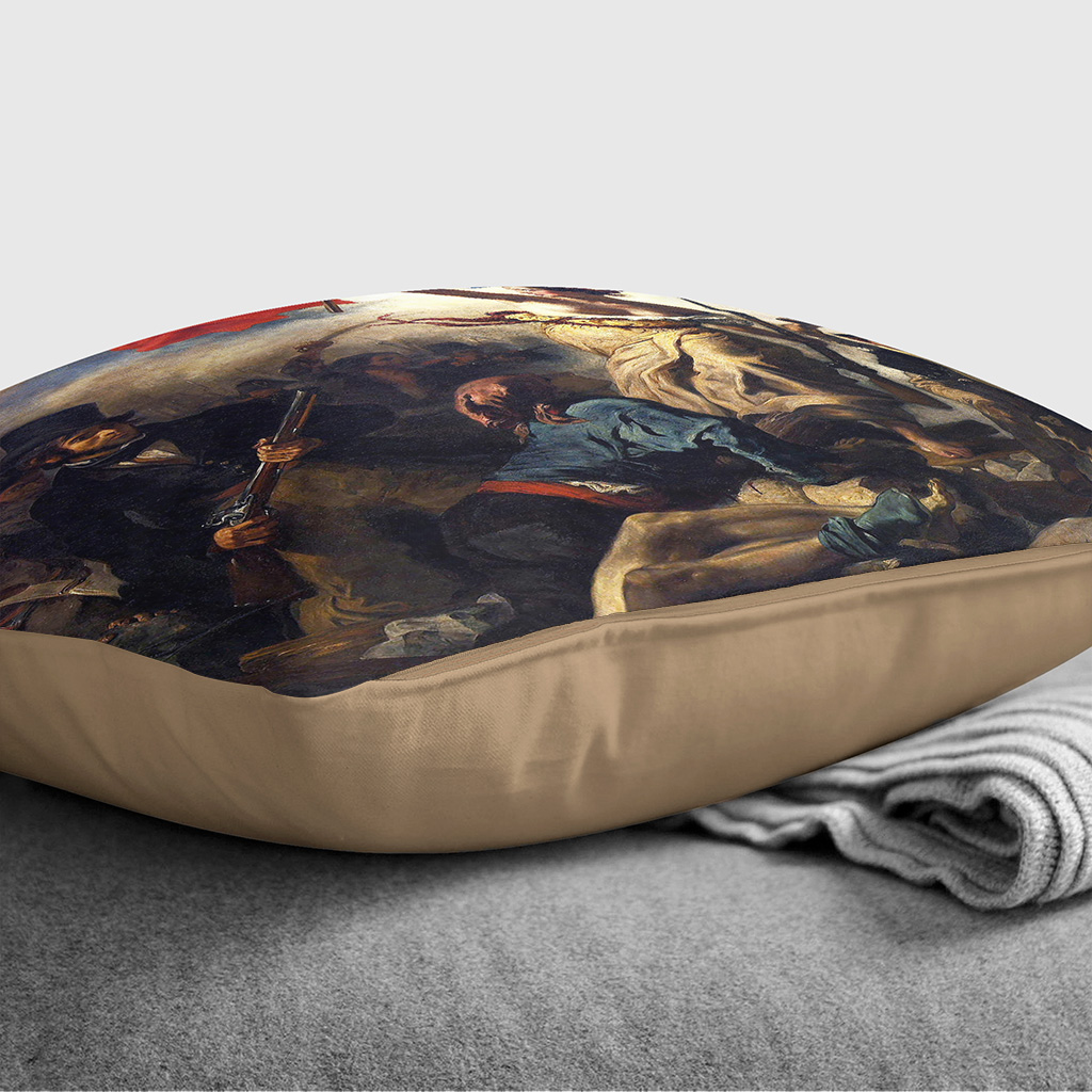 Plump Cushion Eugene Delacroix French Liberty Scatter Throw Pillow Cover Filled - Picture 9 of 13