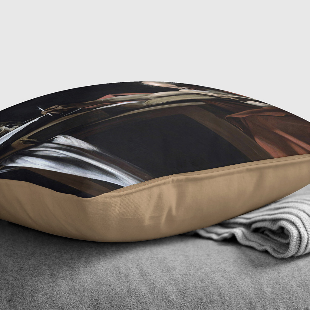 Plump Cushion Michelangelo Caravaggio Saint Gerome Writing Scatter Throw Pillow - Picture 9 of 13