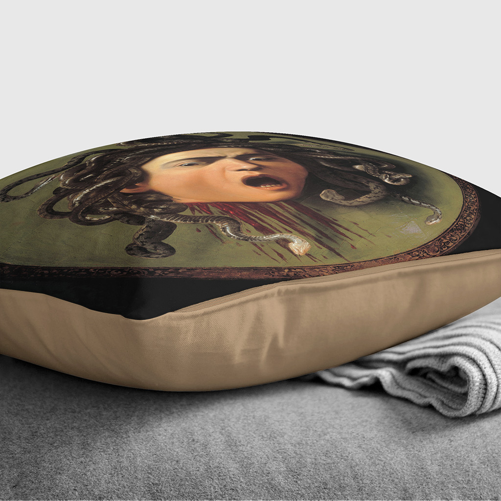 Plump Cushion Michelangelo Caravaggio The Head of Medusa Scatter Throw Pillow - Picture 9 of 13