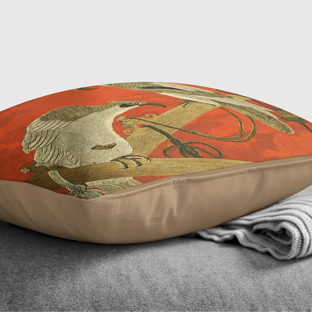 Plump Cushion Fukusa Birds Japanese Oriental Scatter Throw Pillow Cover Filled - Picture 9 of 13