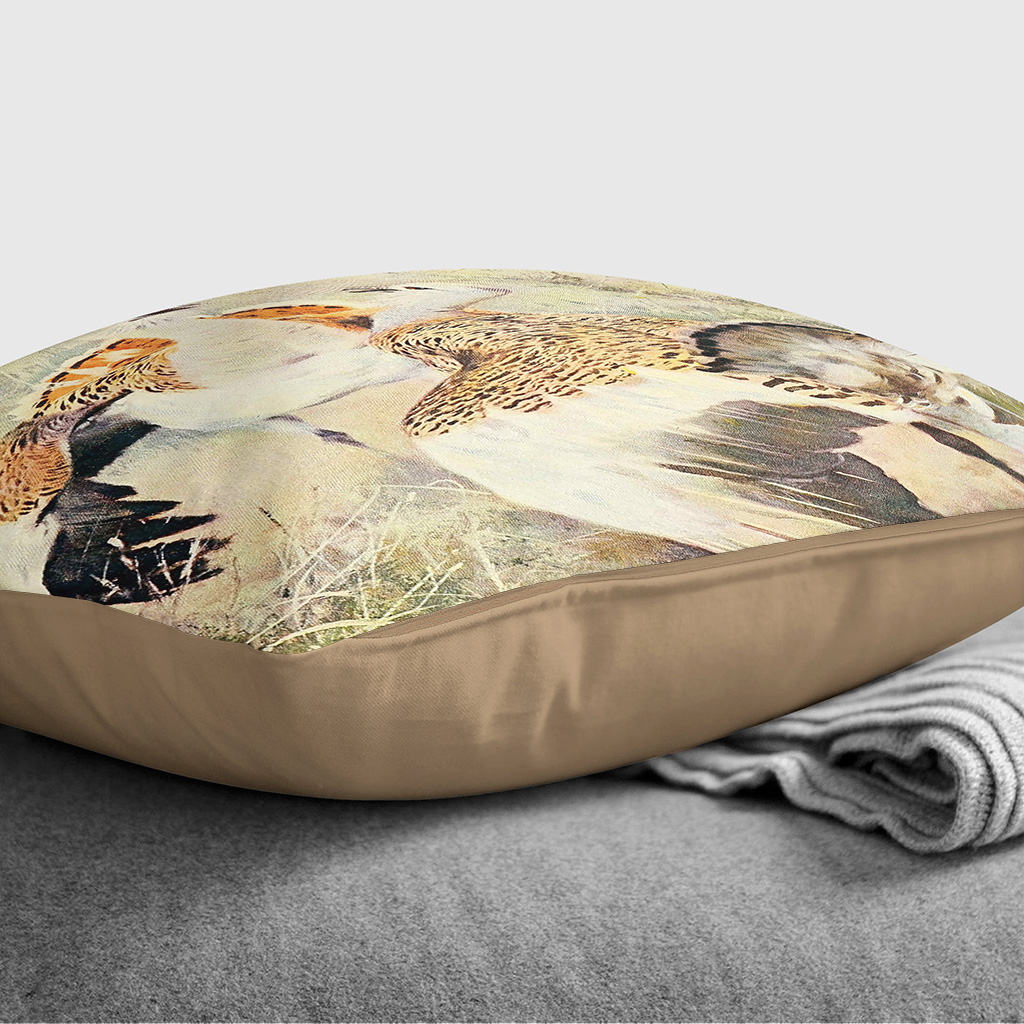 Cojín regordete vintage con funda de almohada Kuhnert gran avutarda dispersa llena - Imagen 9 de 13