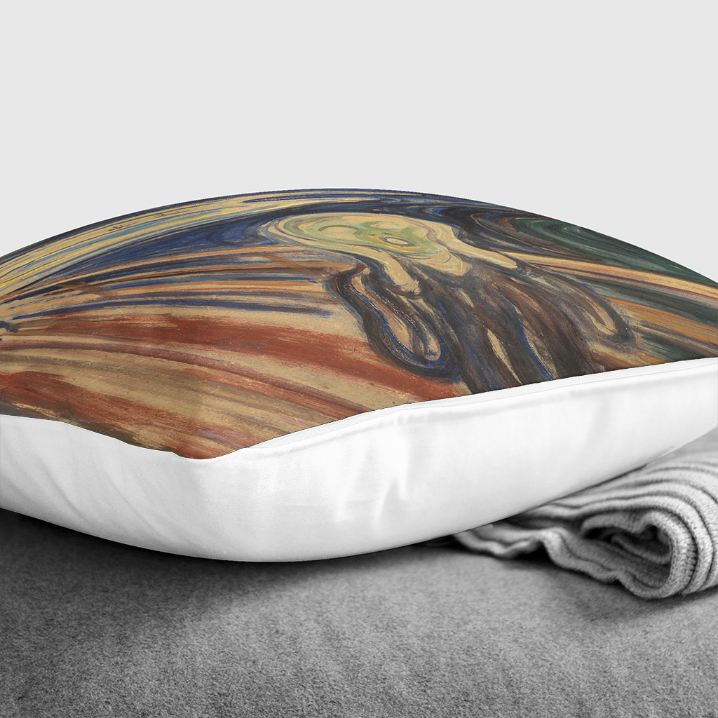 Plump Kissen Edvard Munch The Scream Dekokissenhülle Bezug gefüllt - Bild 7 von 13