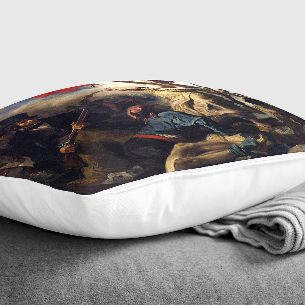 Plump Cushion Eugene Delacroix French Liberty Scatter Throw Pillow Cover Filled - Picture 7 of 13