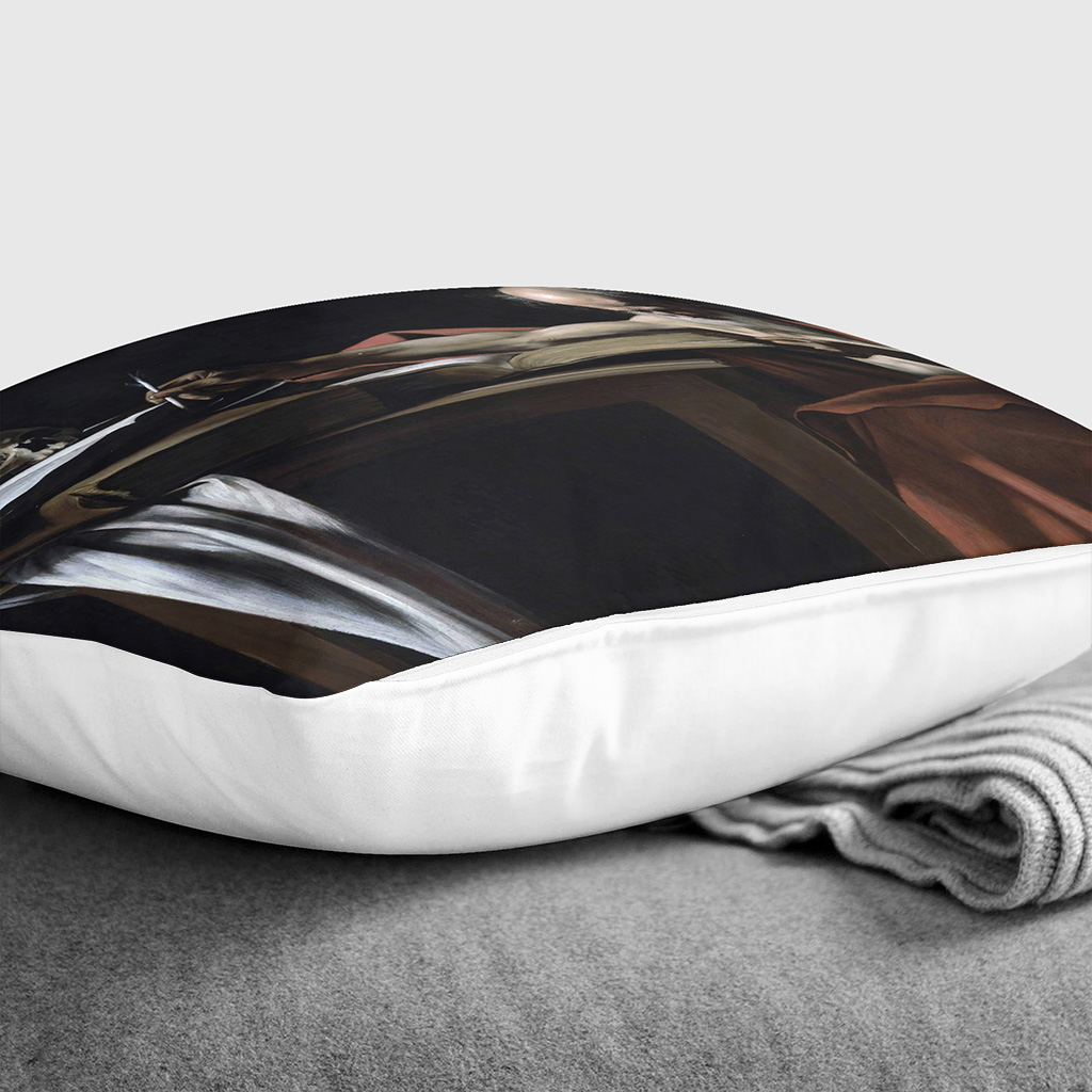 Plump Cushion Michelangelo Caravaggio Saint Gerome Writing Scatter Throw Pillow - Picture 7 of 13