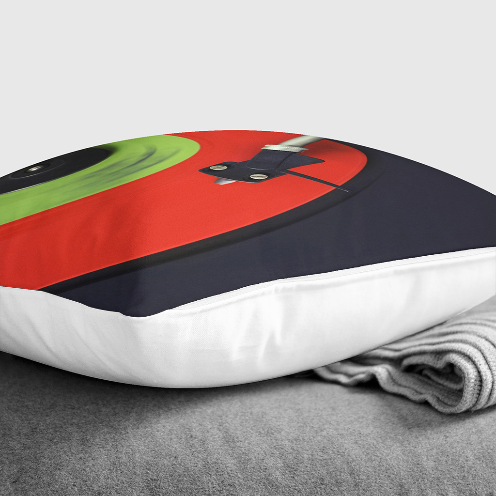 Funda de almohada rellena cojín giratorio vinilo suave dispersión - Imagen 7 de 13
