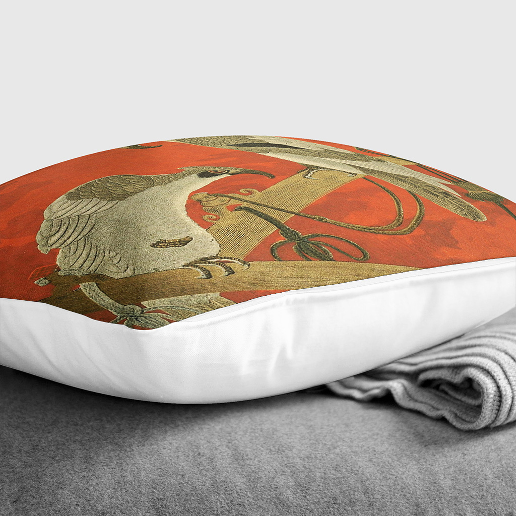 Plump Cushion Fukusa Birds Japanese Oriental Scatter Throw Pillow Cover Filled - Picture 7 of 13