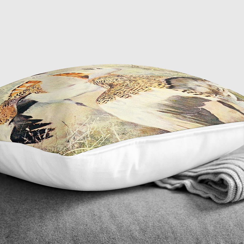 Cojín regordete vintage con funda de almohada Kuhnert gran avutarda dispersa llena - Imagen 7 de 13
