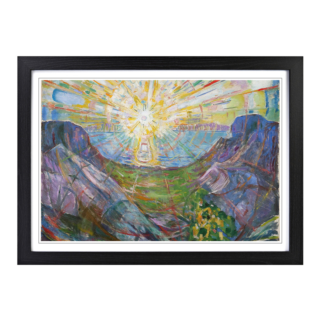 Edvard Munch The Sun Wandkunst Druck gerahmt Leinwand Bild Poster Dekor - Bild 5 von 7