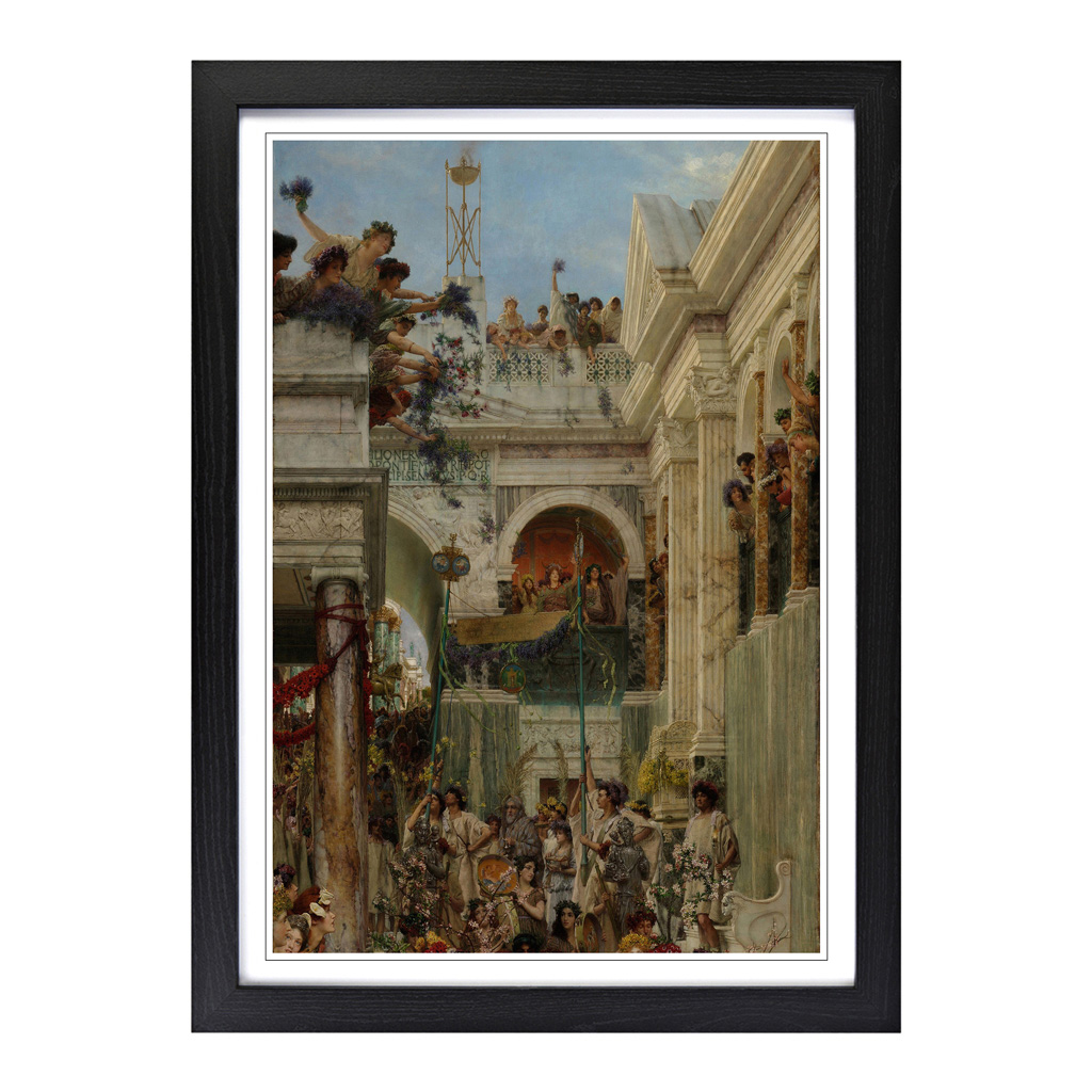 Impresión de arte de pared de primavera Lawrence Alma-Tadema enmarcada lienzo cuadro póster decoración - Imagen 5 de 7