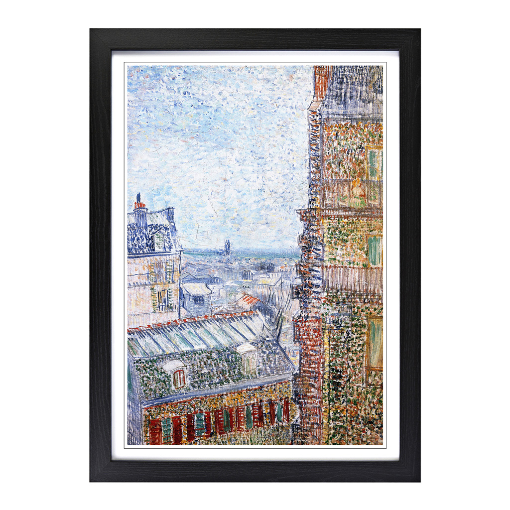 Vincent Van Gogh Blick auf Paris Wandbild Kunstdruck gerahmt Leinwand Bild Poster Deko - Bild 5 von 7