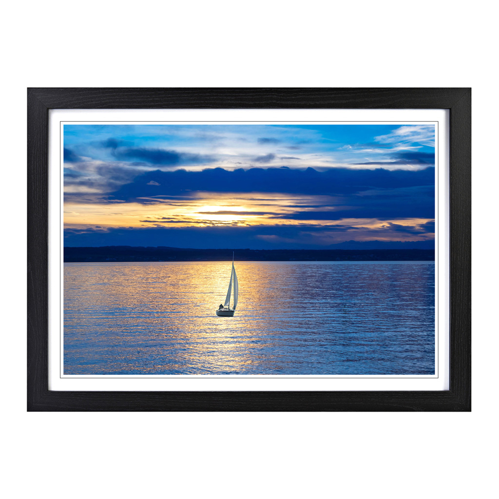 Sailing Boat Lake Wall Art Print Framed Canvas Picture Poster Decor Living Room - Picture 5 of 7