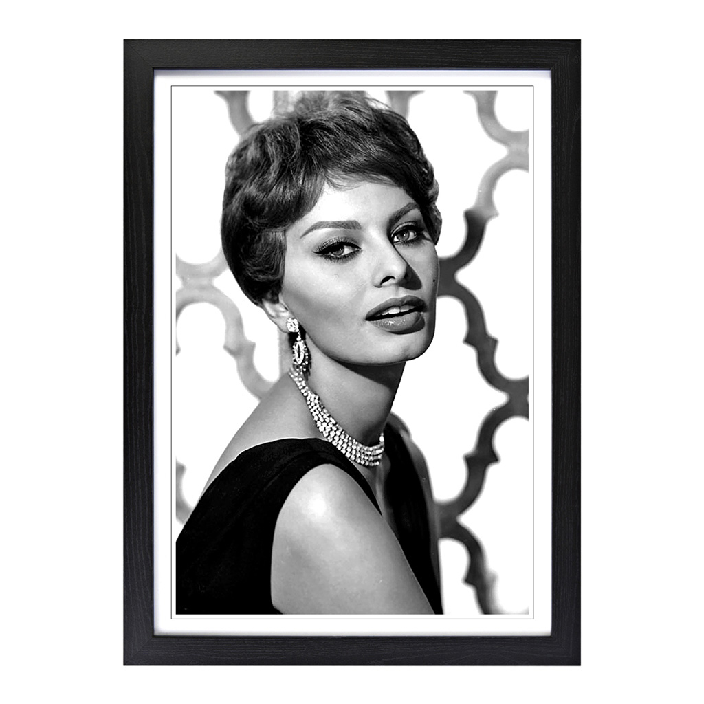 Sophia Loren Wall Art Print Framed Canvas Picture Poster Decor Living Room - Picture 5 of 7
