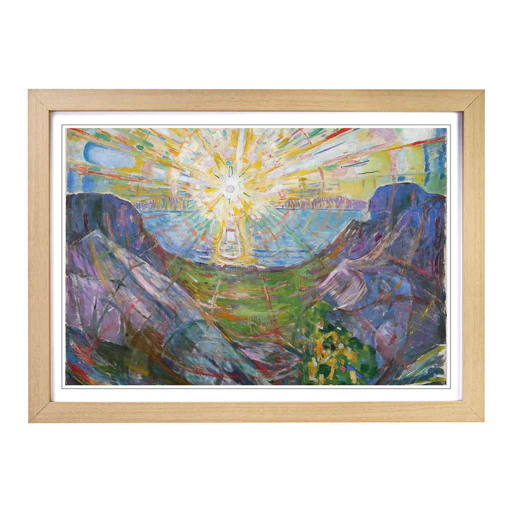 Edvard Munch The Sun Wandkunst Druck gerahmt Leinwand Bild Poster Dekor - Bild 6 von 7