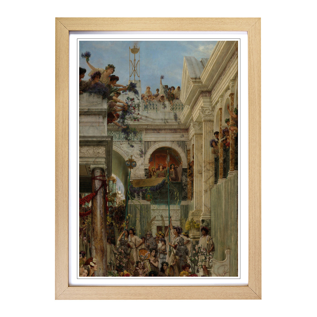 Impresión de arte de pared de primavera Lawrence Alma-Tadema enmarcada lienzo cuadro póster decoración - Imagen 6 de 7