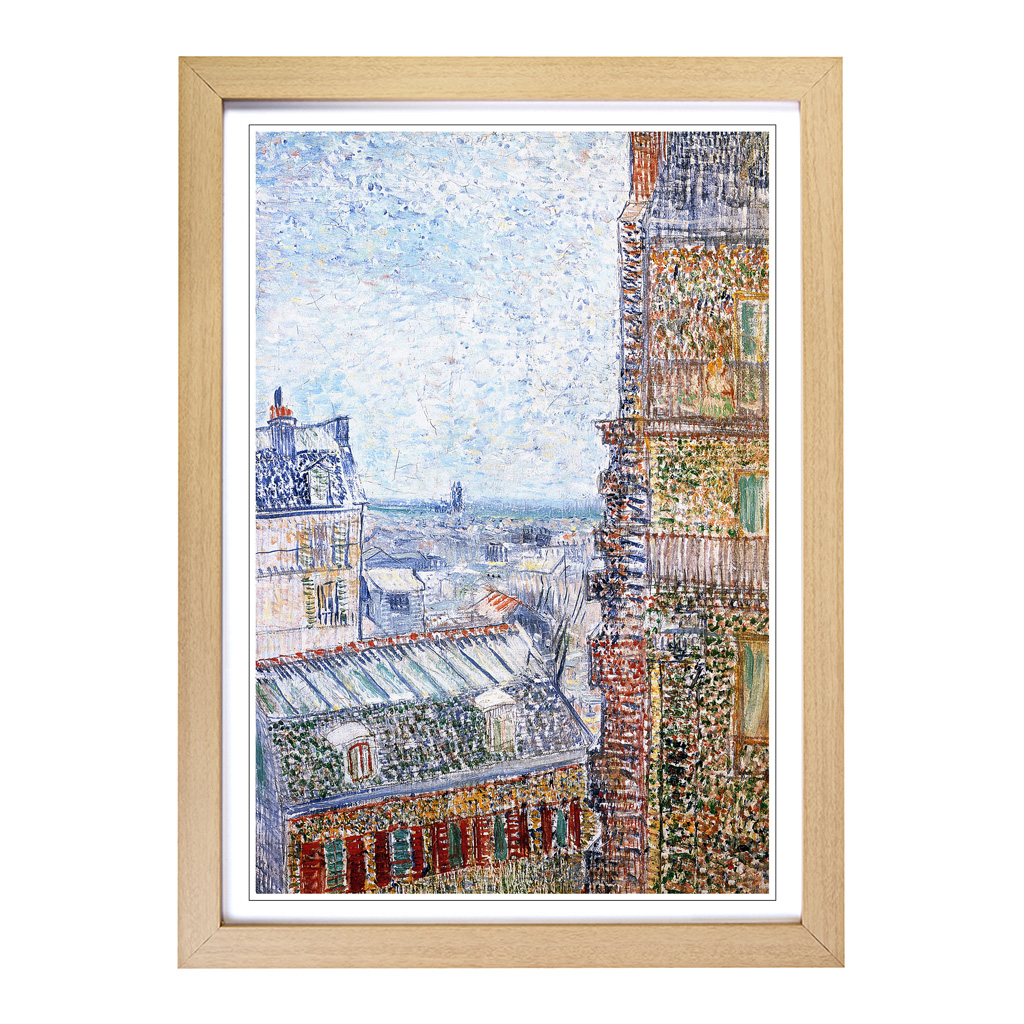 Vincent Van Gogh Blick auf Paris Wandbild Kunstdruck gerahmt Leinwand Bild Poster Deko - Bild 6 von 7