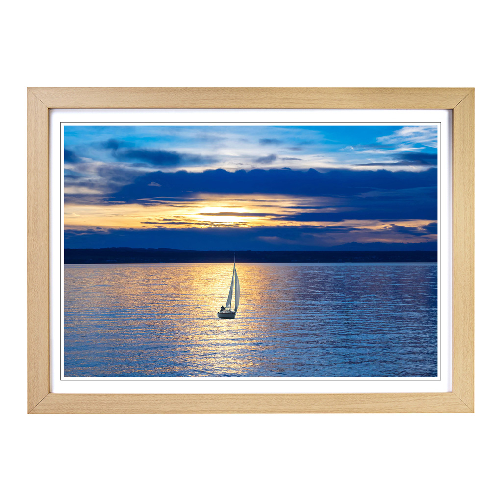 Sailing Boat Lake Wall Art Print Framed Canvas Picture Poster Decor Living Room - Picture 6 of 7