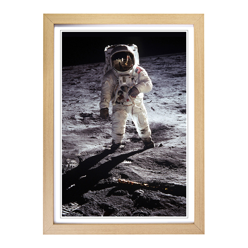 Buzz Aldrin Moon Landing Space Wall Art Print Framed Canvas Picture Poster Decor - Picture 6 of 7