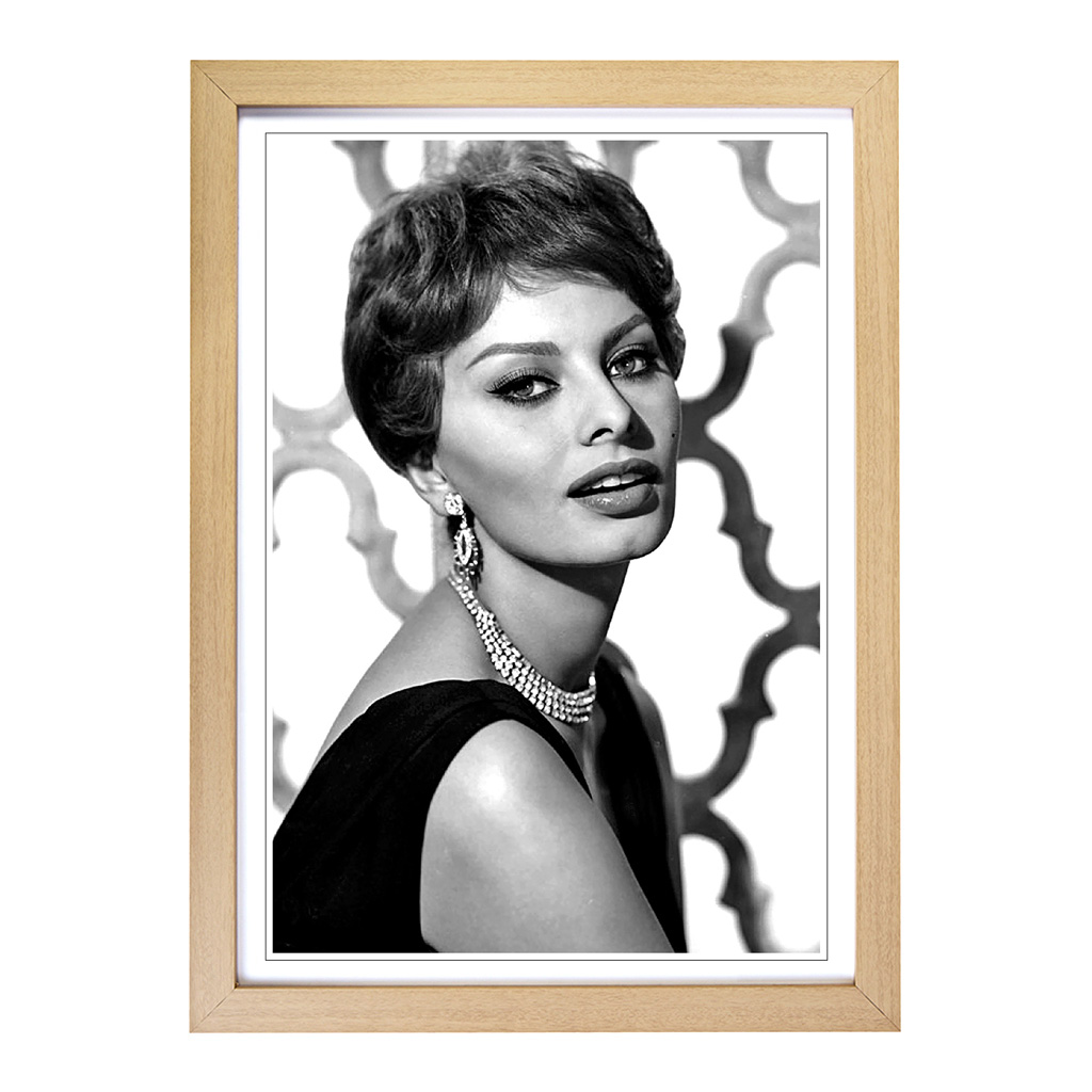 Sophia Loren Wall Art Print Framed Canvas Picture Poster Decor Living Room - Picture 6 of 7