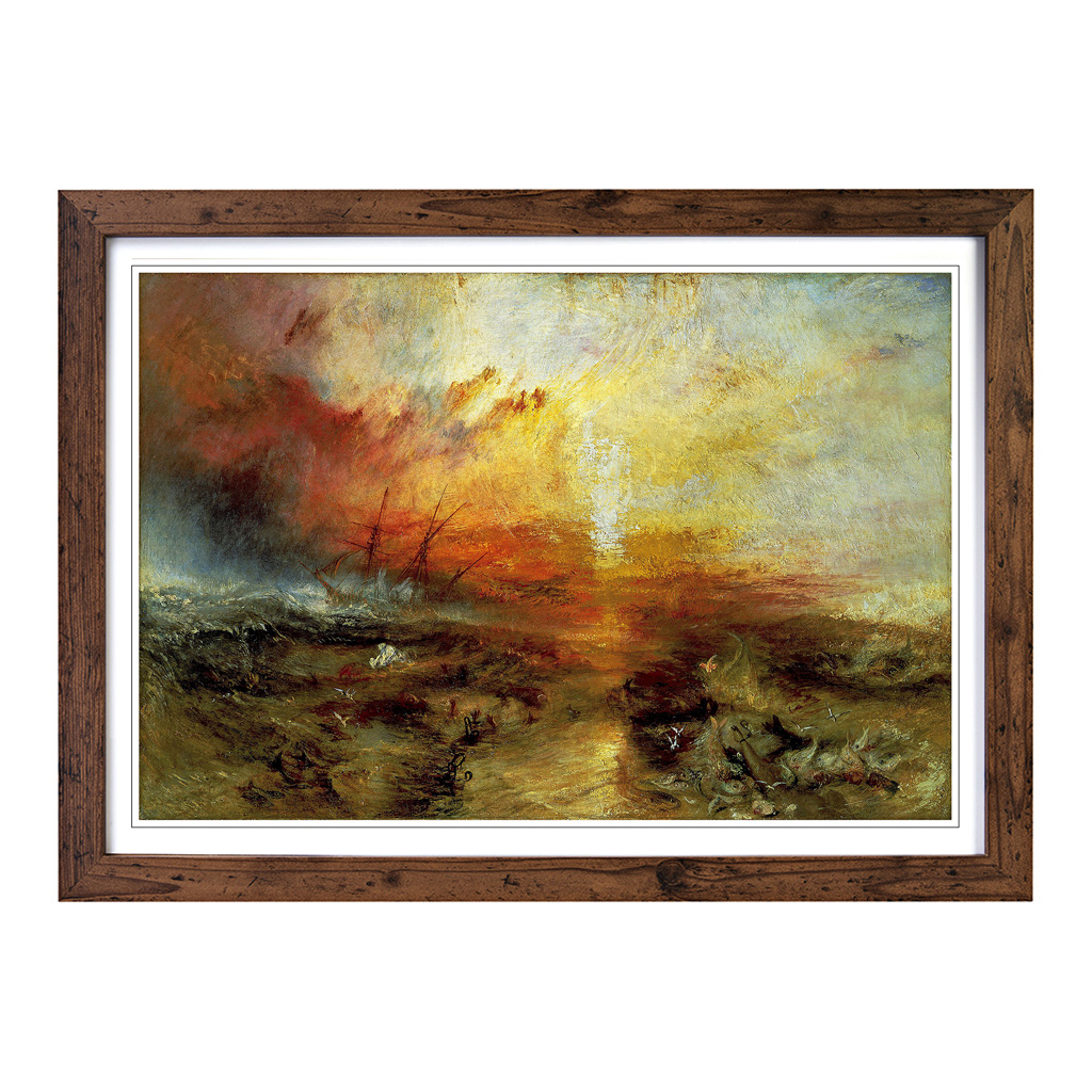 J.M.W. Turner The Slave Ship Wall Art Print Framed Canvas Picture Poster Decor - Picture 7 of 7