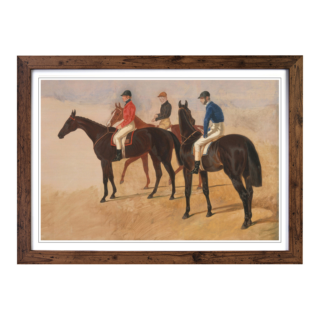Póster fotográfico enmarcado impresión arte pared grietas Steeplchase John Frederick Herring - Imagen 7 de 7