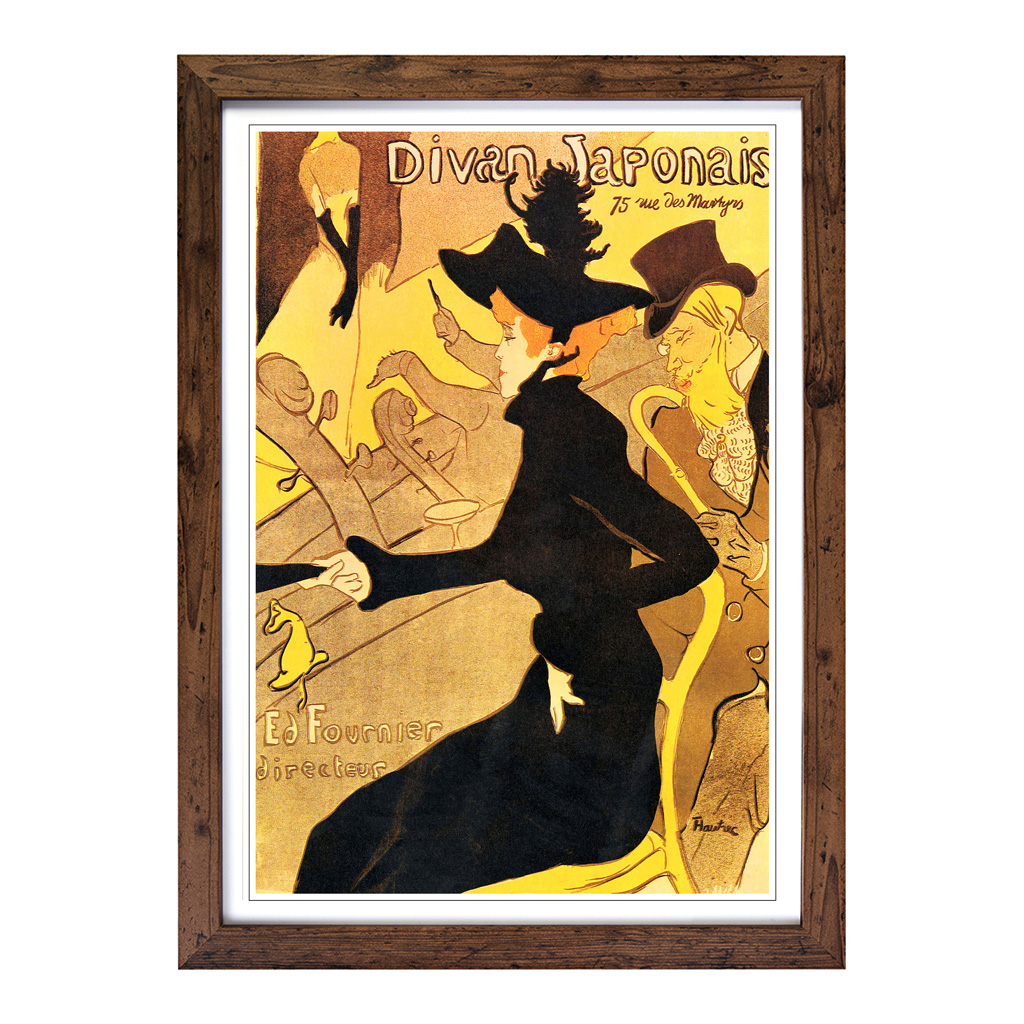 Henri De Toulouse-Lautrec Divan Japonais Wall Art Print Framed Picture Poster - Picture 7 of 7
