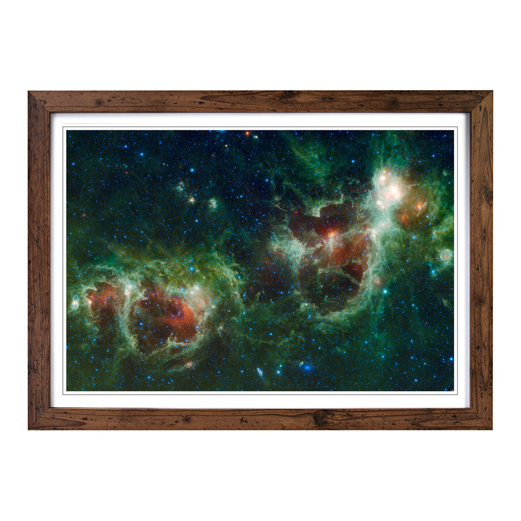 Kosmos Weltraum Wandbild Kunstdruck gerahmt Leinwand Bild Poster Deko Wohnzimmer - Bild 7 von 7