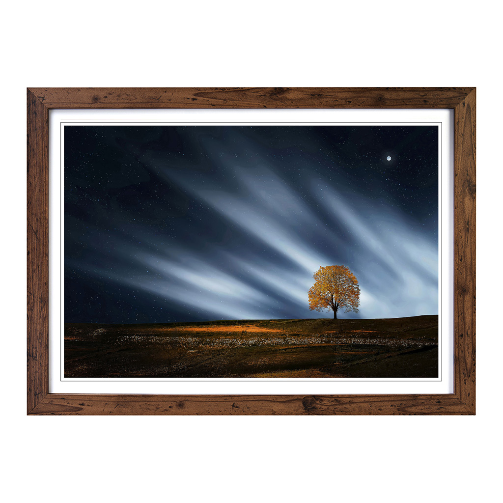Landscape Lone Tree (2) Wall Art Print Framed Canvas Picture Poster Decor - Picture 7 of 7