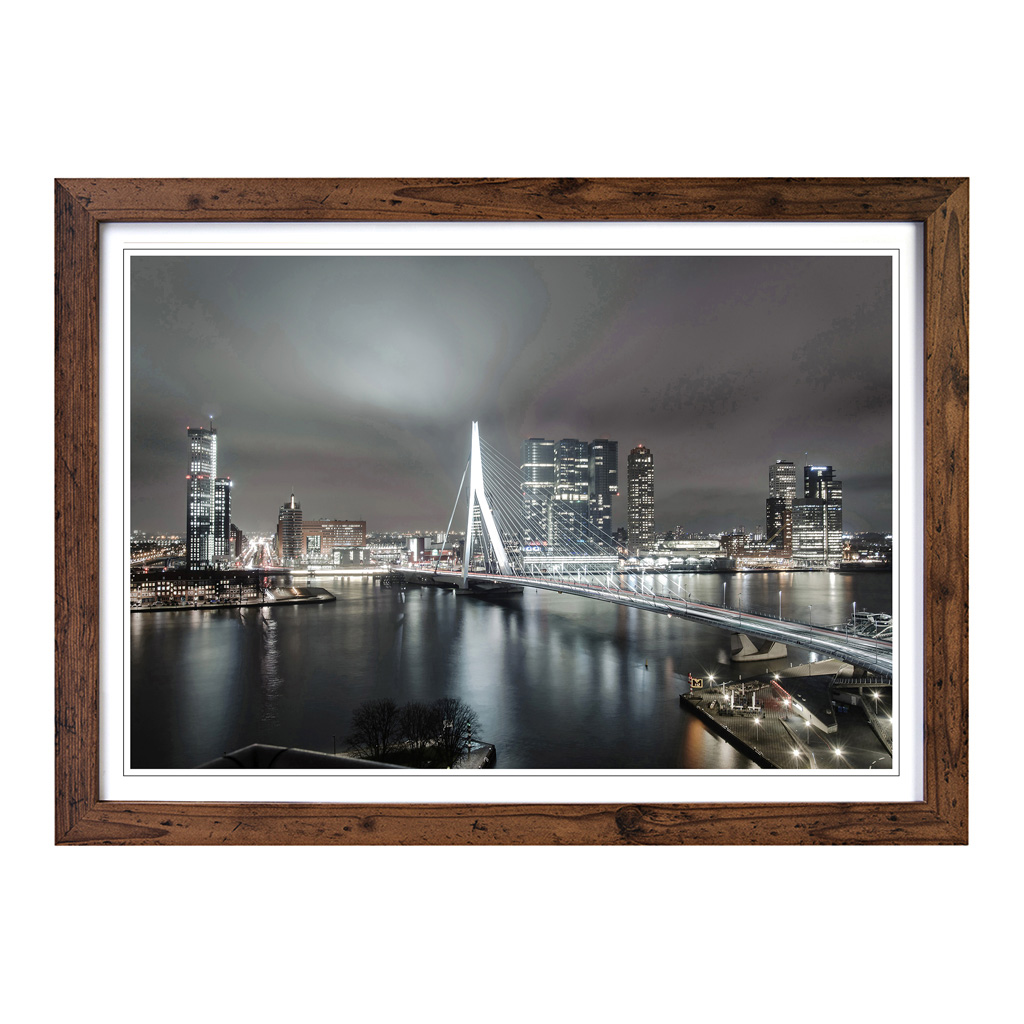 Rotterdam Netherlands Skyline Wall Art Print Framed Canvas Picture Poster Decor - Picture 7 of 7