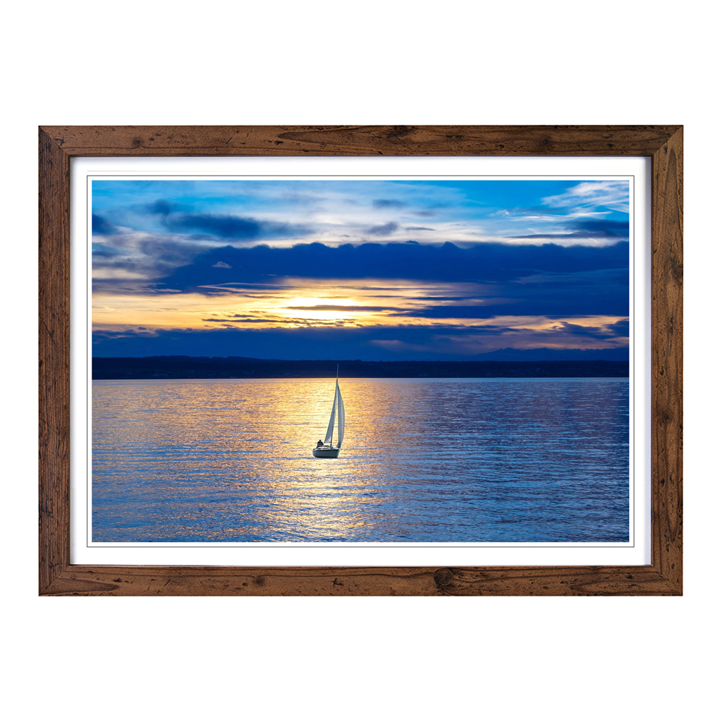 Sailing Boat Lake Wall Art Print Framed Canvas Picture Poster Decor Living Room - Picture 7 of 7