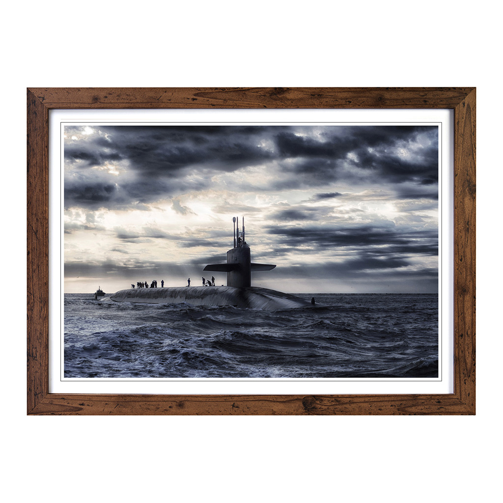 Submarine (2) Wall Art Print Framed Canvas Picture Poster Decor Living Room - Picture 7 of 7