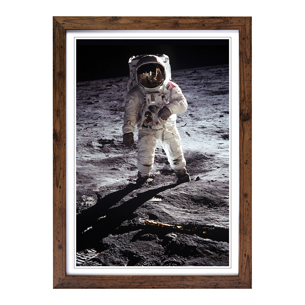 Buzz Aldrin Moon Landing Space Wall Art Print Framed Canvas Picture Poster Decor - Picture 7 of 7