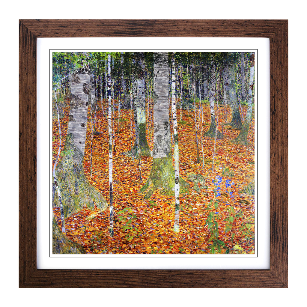 Gustav Klimt Birch Forest Wall Art Print Framed Canvas Picture Poster ...