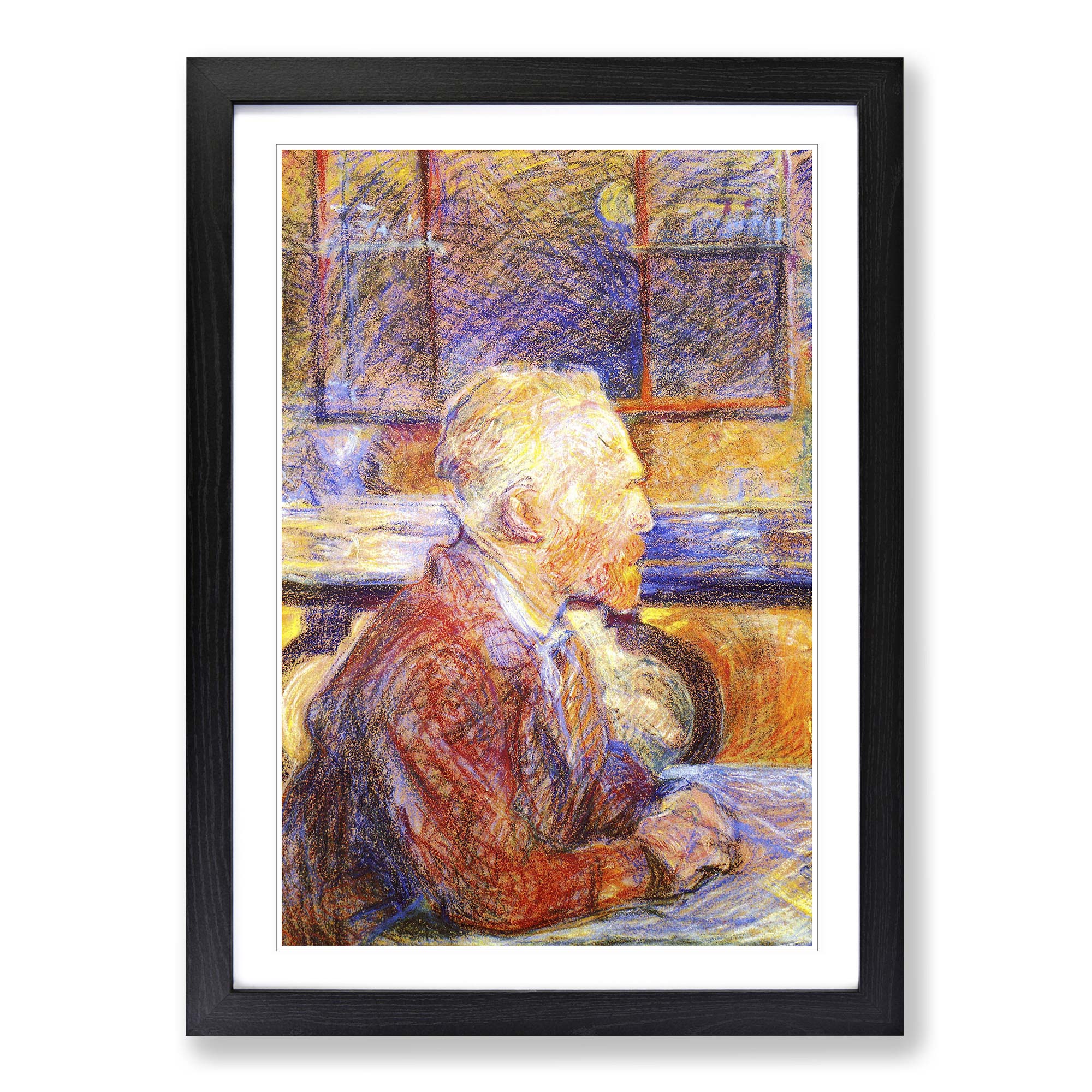 Henri de Toulouse-Lautrec Portrait of Vincent Van Gogh Framed Wall Art  Print | eBay